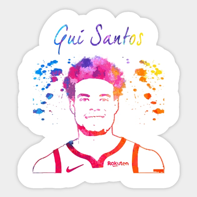 Gui Santos Sticker by Moreno Art